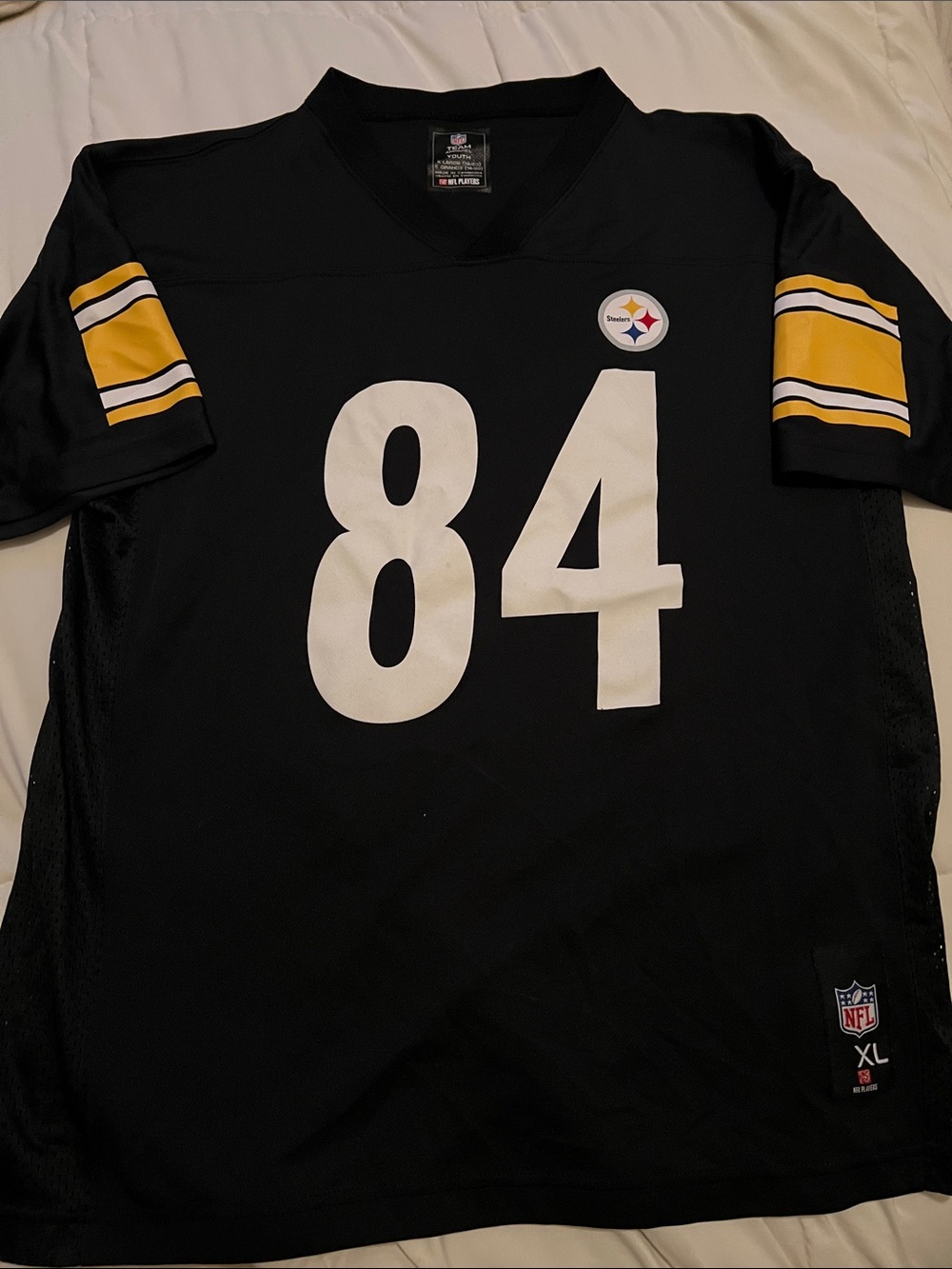 NFL Pittsburgh Steelers Black & Gold Antonio Brown 84 Jersey - Kids XL (18-20)